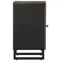 Armoire de salle de bain noir 38x33x58 cm bois massif manguier