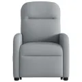 Fauteuil inclinable Gris clair Tissu