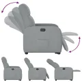 Fauteuil inclinable Gris clair Tissu
