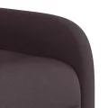 Fauteuil inclinable de massage Marron foncé Tissu