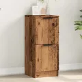Buffet vieux bois 30x30x70 cm bois d'ingénierie