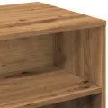 Meuble TV chêne artisanal 80x40x40 cm bois d'ingénierie