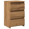 Tables de chevet 2 pcs chêne artisanal bois d'ingénierie