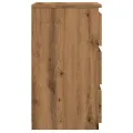 Tables de chevet 2 pcs chêne artisanal bois d'ingénierie