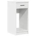 Support de tour d'ordinateur avec tiroir blanc 35x45x77 cm