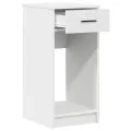 Support de tour d'ordinateur avec tiroir blanc 35x45x77 cm