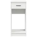 Support de tour d'ordinateur avec tiroir blanc 35x45x77 cm