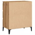 Buffet chêne artisanal 60x35x70 cm bois d'ingénierie