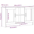 Buffet chêne artisanal 120x30,5x70 cm bois d'ingénierie