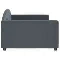 Lit de repos sans matelas gris foncé 100x200 cm velours