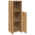 Armoire de bain chêne artisanal 30x30x95 cm bois d'ingénierie