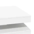 Table basse rotative à 360 degrés blanc 90x90x34,5 cm