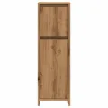 Armoire de bain chêne artisanal 30x30x95 cm bois d'ingénierie