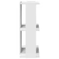 Bibliothèque à 3 niveaux blanc 60x30x80 cm bois d'ingénierie