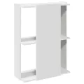 Bibliothèque à 3 niveaux blanc 60x30x80 cm bois d'ingénierie