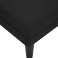 Fauteuil long avec coussin et accoudoir droit noir velours