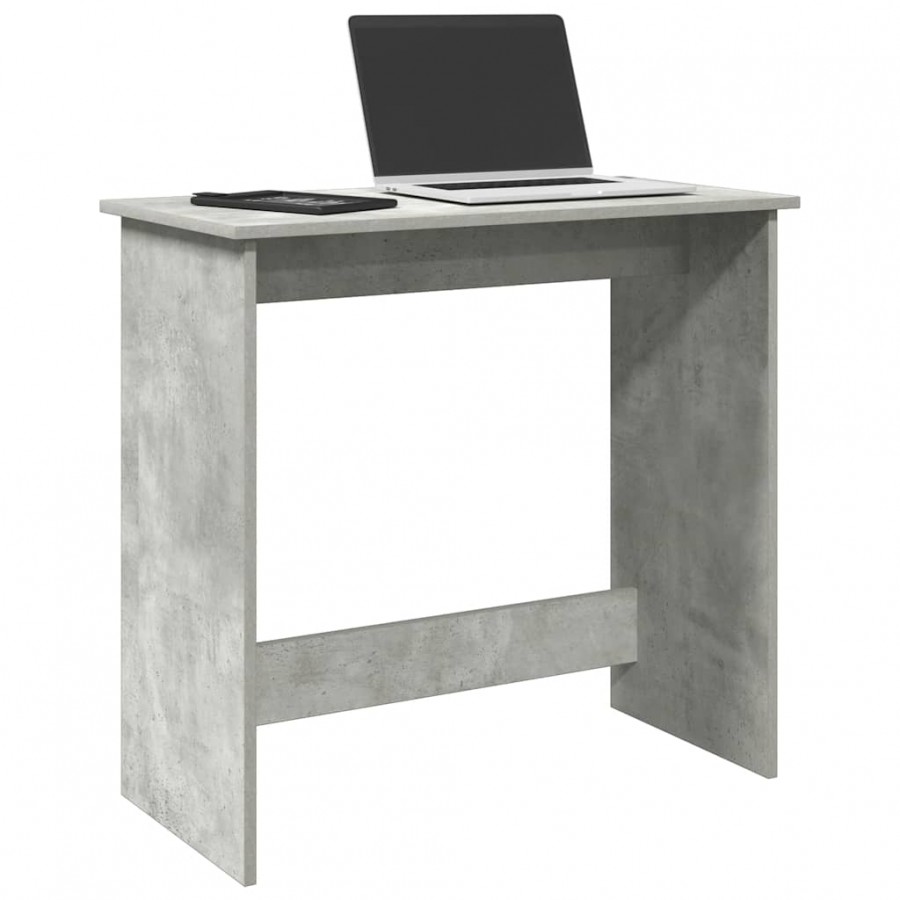 Bureau Gris béton 80x40x75 cm Aggloméré