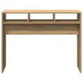 Table console chêne artisanal 105x30x80 cm bois d'ingénierie