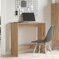 Bureau chêne artisanal 80x40x75 cm bois d'ingénierie