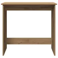Bureau chêne artisanal 80x40x75 cm bois d'ingénierie