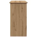 Bureau chêne artisanal 80x40x75 cm bois d'ingénierie