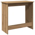 Bureau chêne artisanal 80x40x75 cm bois d'ingénierie