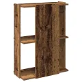 Bibliothèque à 3 niveaux vieux bois 60x30x80 cm bois ingénierie