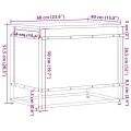 Boîte de rangement avec couvercle chêne fumé bois d'ingénierie
