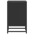 Tables de chevet 2 pcs noir 40x31x50 cm bois d'ingénierie métal
