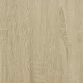 Tables de chevet 2 pcs chêne sonoma bois d'ingénierie et métal