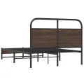 Cadre de lit sans matelas 135x190 cm chêne marron