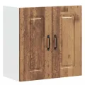 Armoire murale de cuisine Kalmar vieux bois bois d'ingénierie