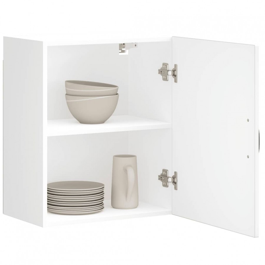 Armoires murales de cuisine 2pcs Kalmar blanc bois d'ingénierie