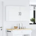 Armoires murales de cuisine 2pcs Kalmar blanc bois d'ingénierie
