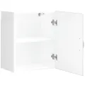 Armoires murales de cuisine 2pcs Kalmar blanc bois d'ingénierie
