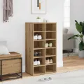 Étagère à chaussures chêne artisanal bois d'ingénierie