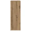 Étagère à chaussures chêne artisanal bois d'ingénierie