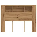 Armoire de tête de lit chêne artisanal 140x18,5x102,5 cm