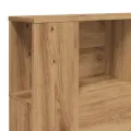 Armoire de tête de lit chêne artisanal 140x18,5x102,5 cm