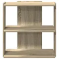 Bibliothèque à 3 niveaux chêne sonoma 60x30x60 cm