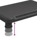 Support de moniteur Noir 38x24x10,5 cm