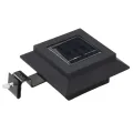 Lampe solaire à LED carrée d'extérieur 6 pcs 12 cm Noir