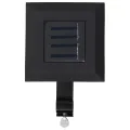Lampe solaire à LED carrée d'extérieur 6 pcs 12 cm Noir
