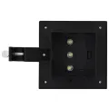 Lampe solaire à LED carrée d'extérieur 6 pcs 12 cm Noir