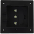 Lampe solaire à LED carrée d'extérieur 6 pcs 12 cm Noir