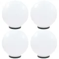 Lampes à LED sous forme de boule 4 pcs Sphérique 40 cm PMMA