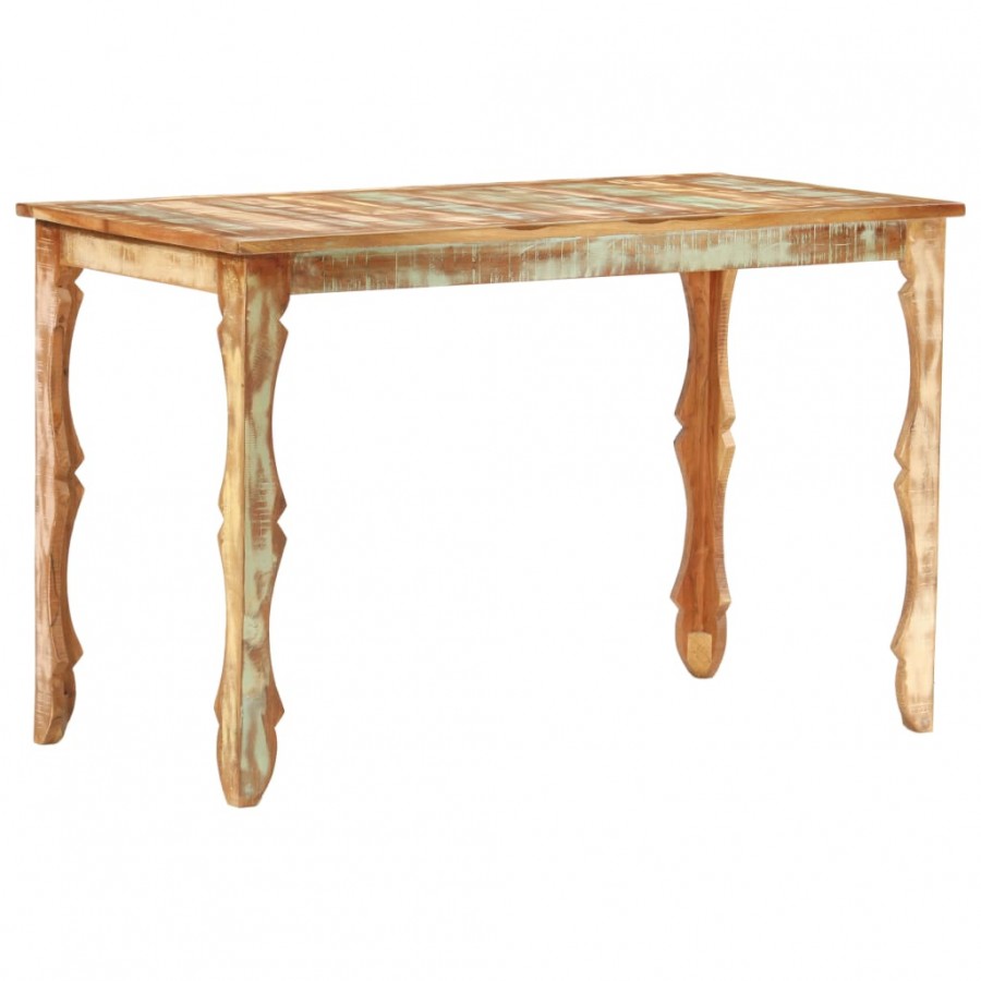 Table de salle à manger 120x60x76cm Bois de récupération massif