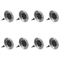 Lampes solaires de sol 8 pcs Lumières LED couleur RVB