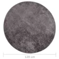 Tapis lavable antidérapant φ120 cm gris