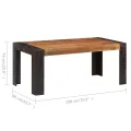 Table de salle à manger 180x90x76 cm Bois de manguier massif